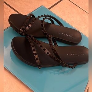 Madden girl Black studded sandals. Size 8
